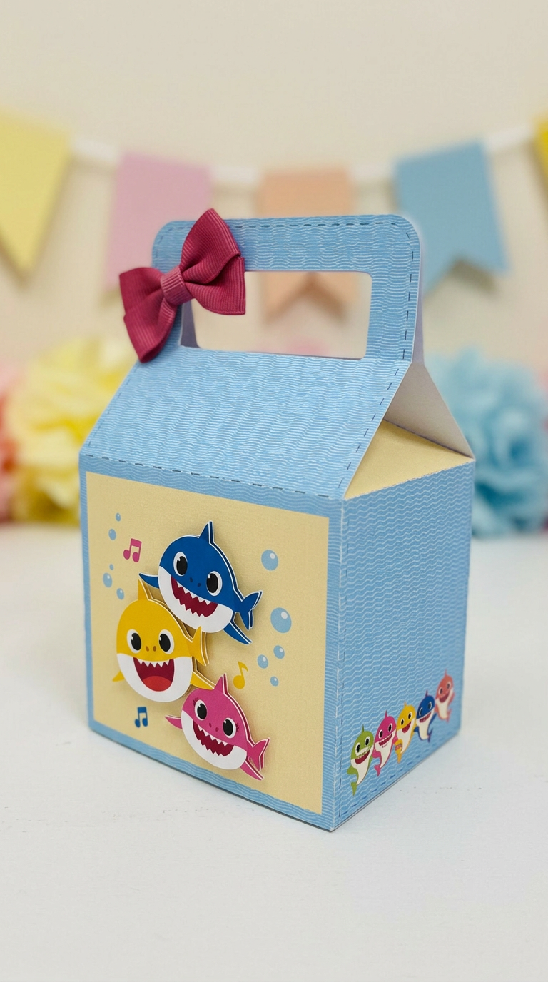 Temática personalizada: Baby Shark Azul