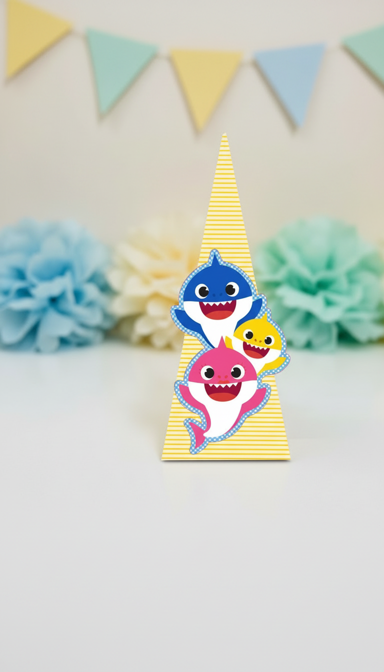 Temática personalizada: Baby Shark Azul