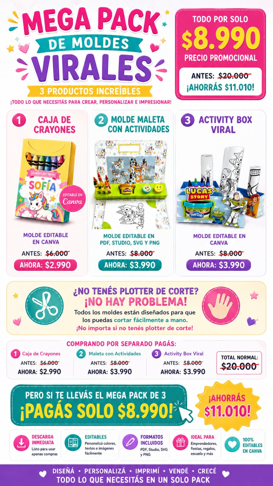 Mega Pack de Moldes Virales: 3 Productos Increíbles