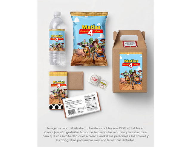 Temática personalizada: Toy Story (editable en Canva)