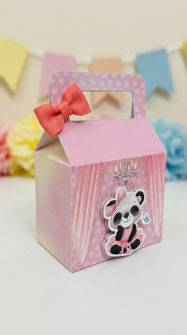 Temática personalizada: Ballet Bailarina Panda Rosa