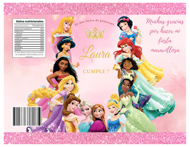 Temática personalizada: Princesas