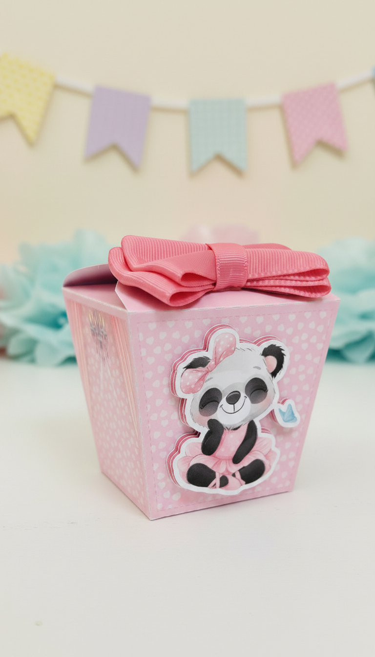 Temática personalizada: Ballet Bailarina Panda Rosa