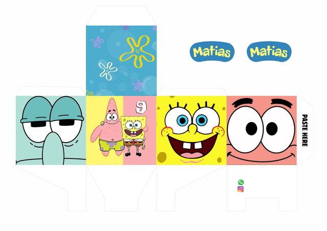 Temática personalizada: Bob Esponja (editable en Canva)