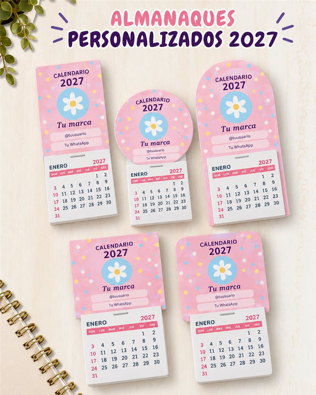 Calendario souvenir 2027 5 × 4 cm