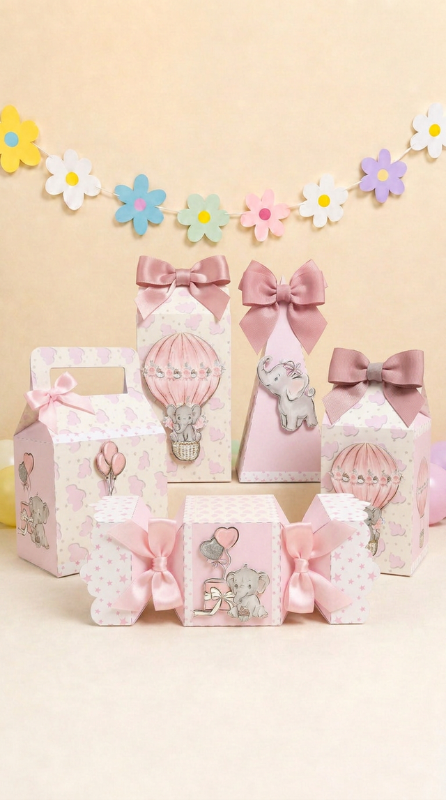 Temática personalizada: Elefantito Rosa