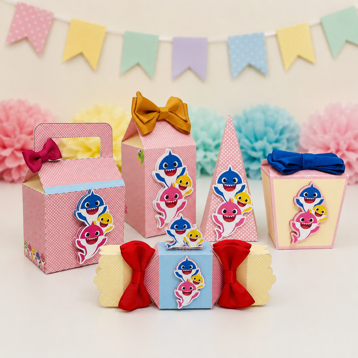 Temática personalizada: Baby Shark Rosa