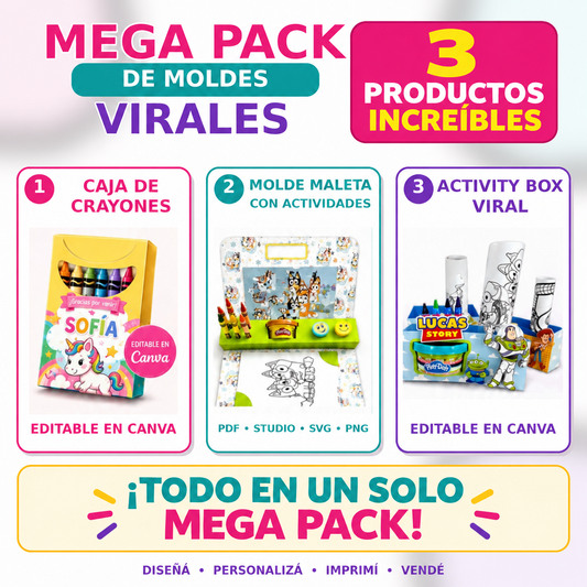 Mega Pack de Moldes Virales: 3 Productos Increíbles